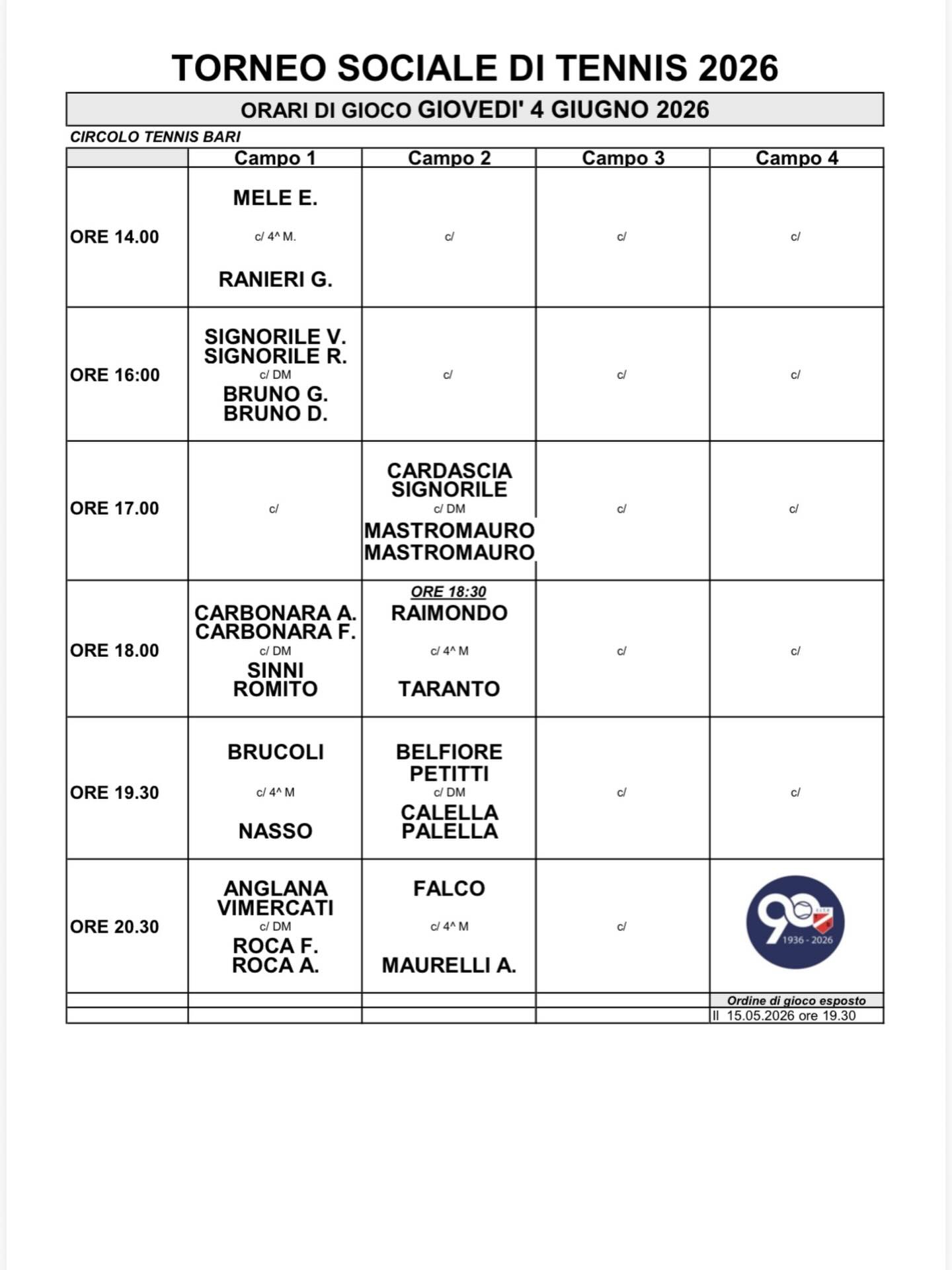 Circolo Tennis Bari