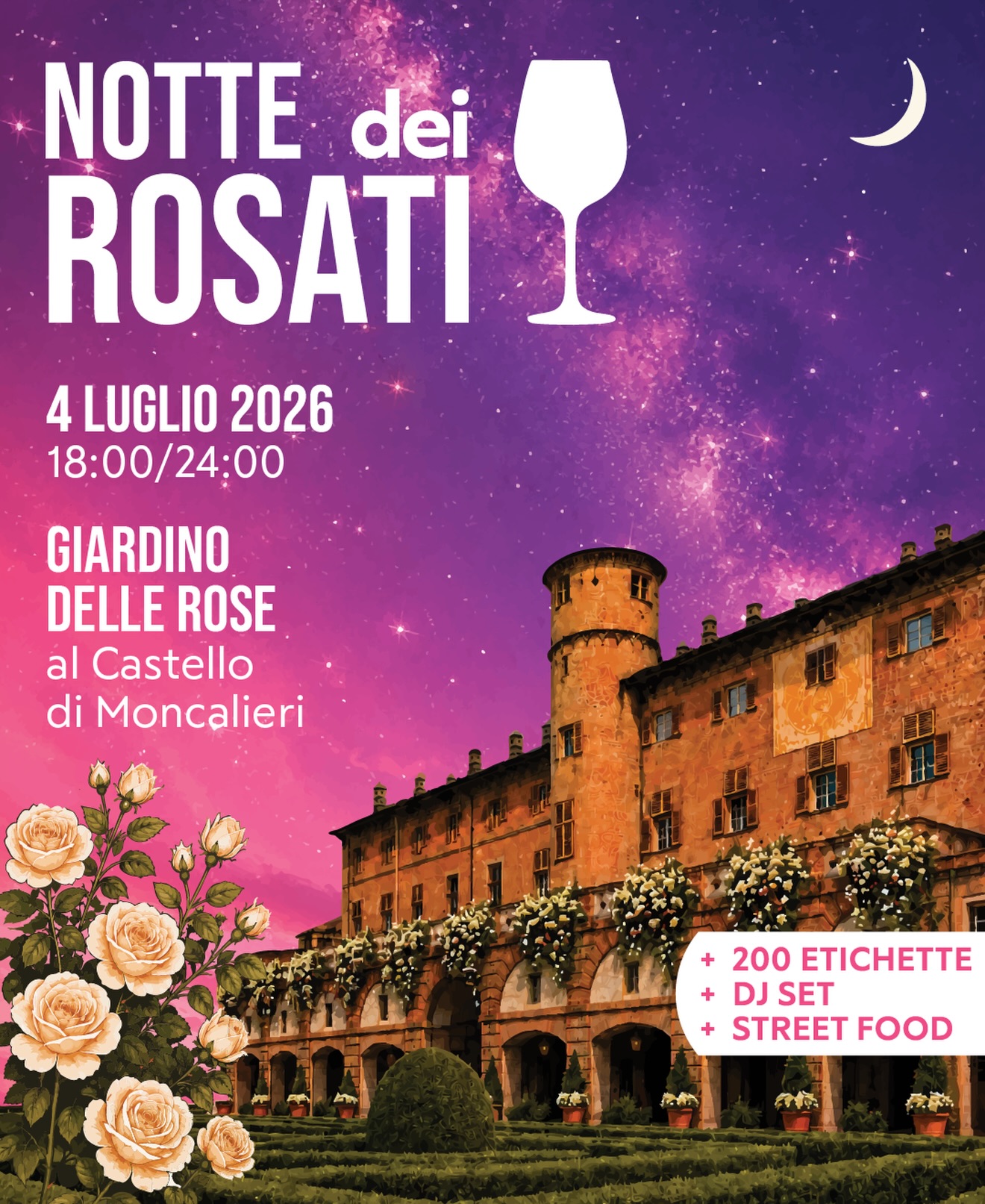 Giardino delle Rose al Castello di Moncalieri