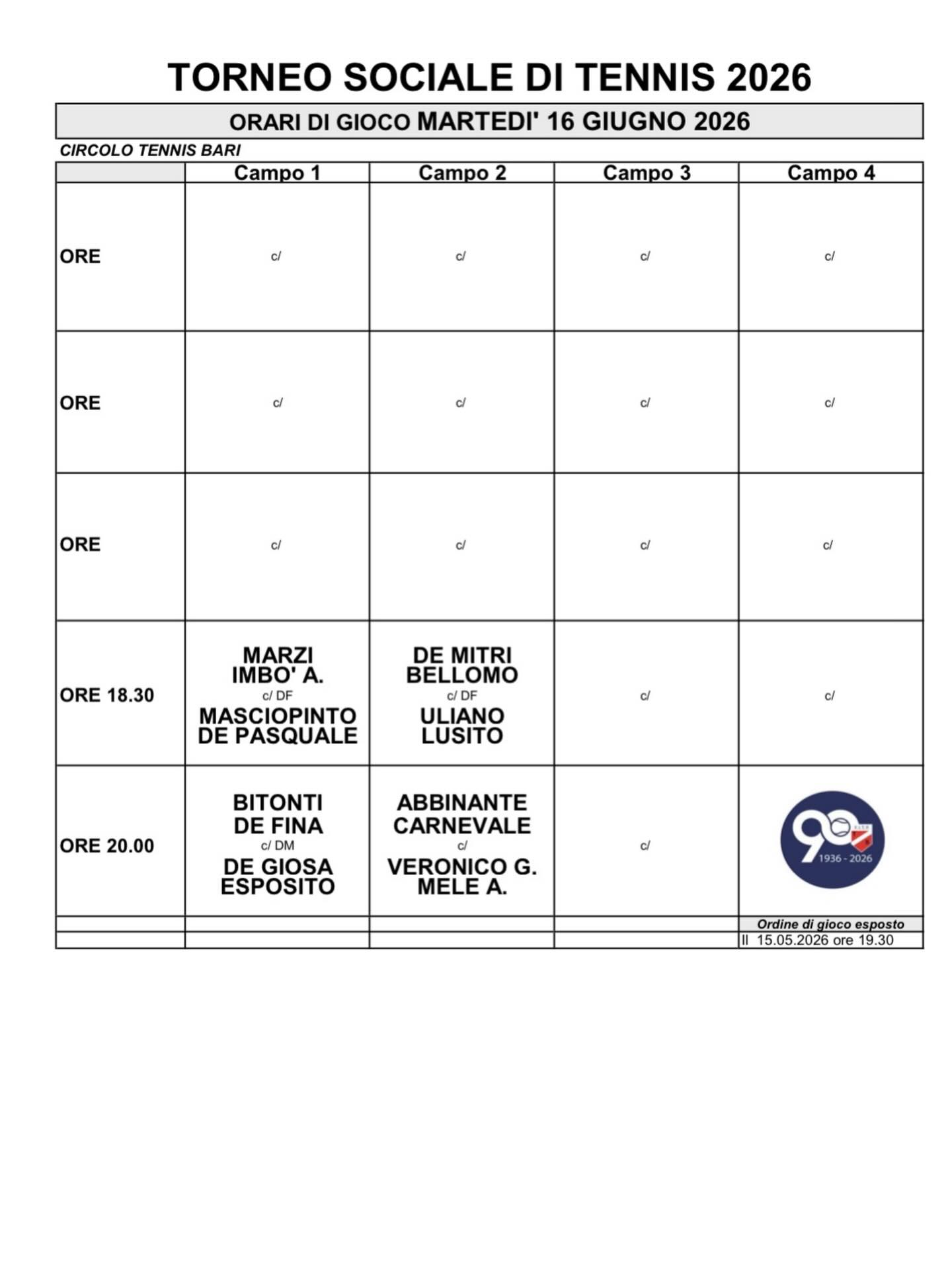 Circolo Tennis Bari