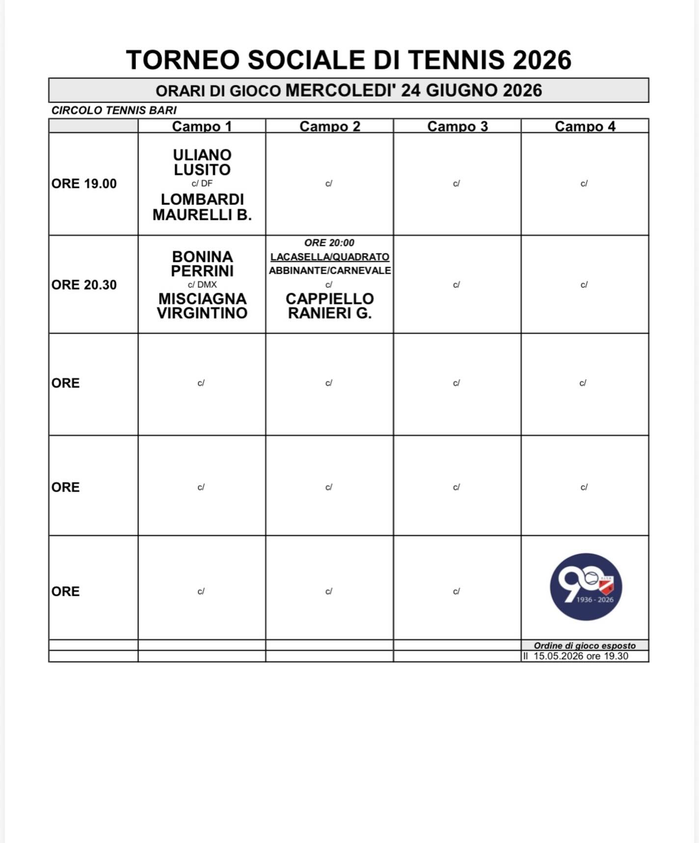 Circolo Tennis Bari