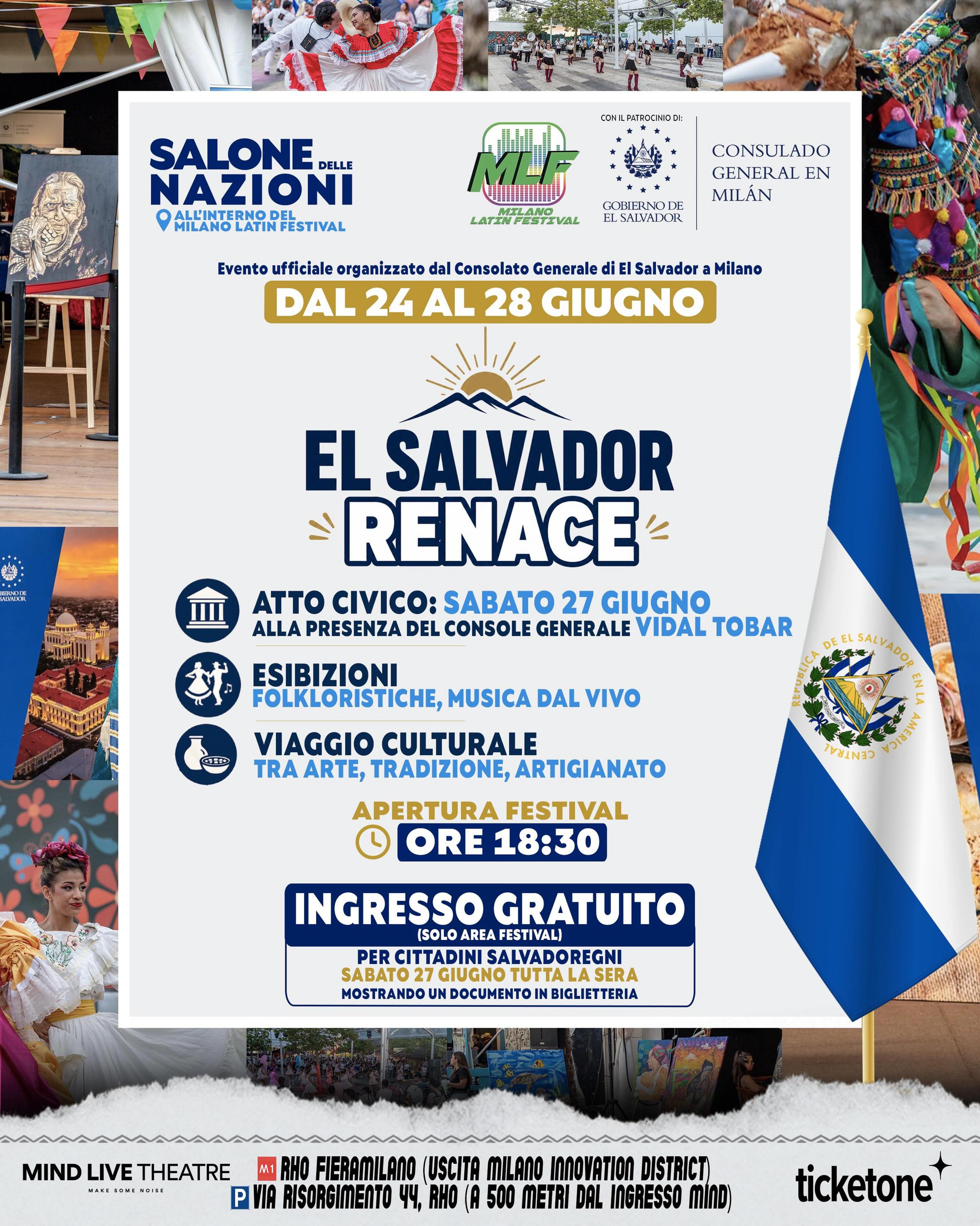 Salone delle Nazioni all'interno del Milano Latin Festival