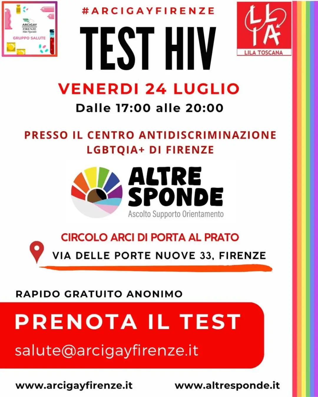 Centro Antidiscriminazione LGBTQIA+ di Firenze (Circolo Arci Porta al Prato)