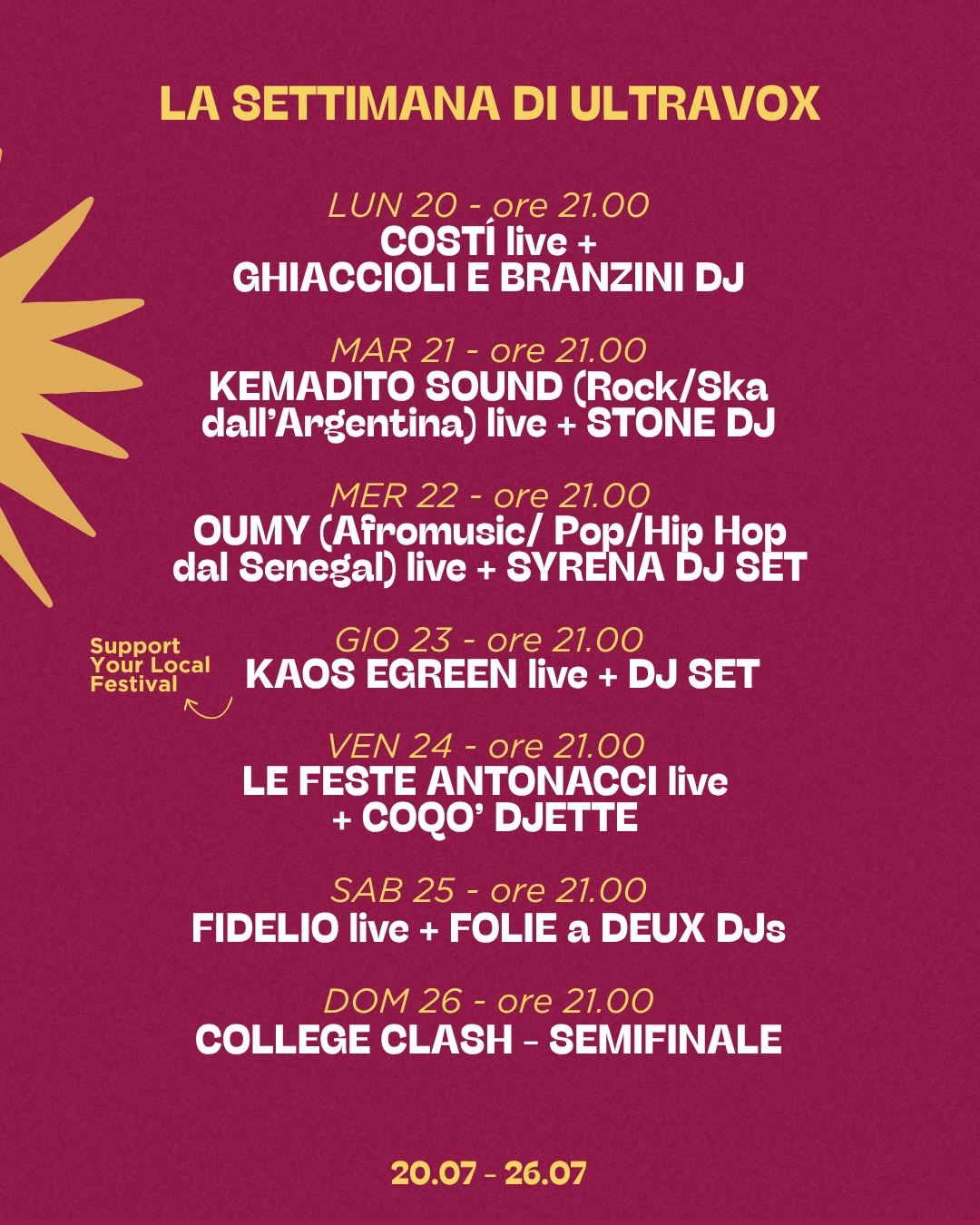 Ultravox, Cascine
