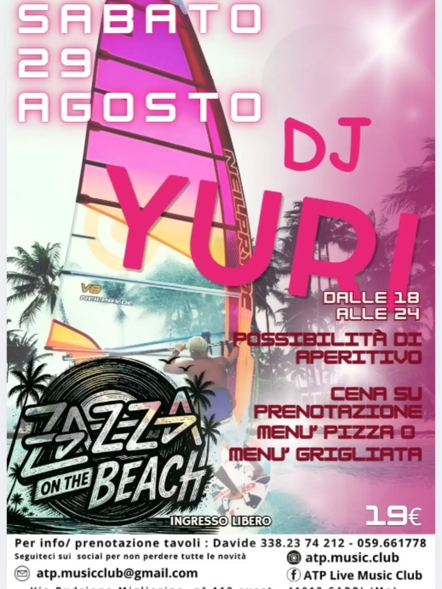 Zazà on the Beach