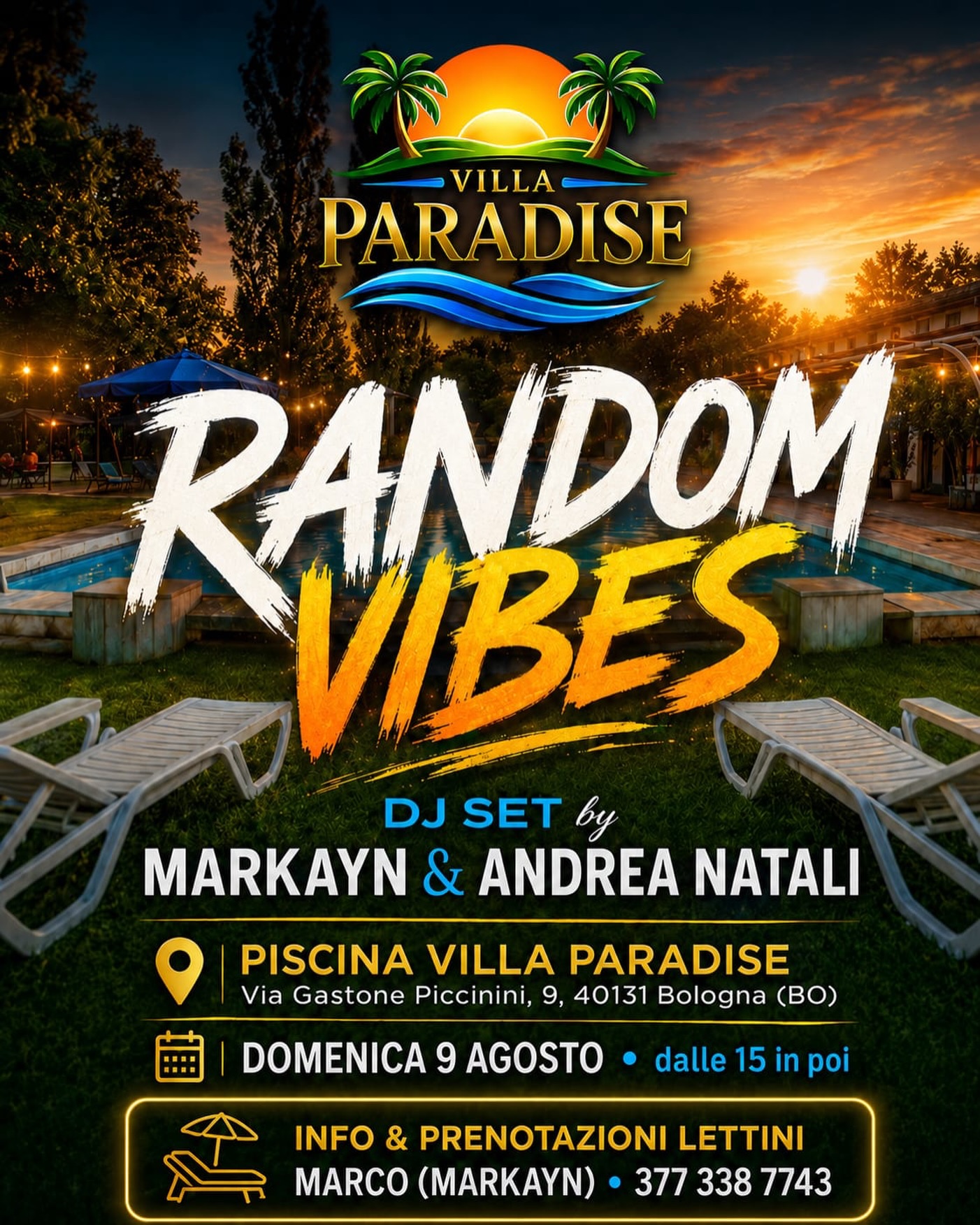 Piscina Villa Paradise