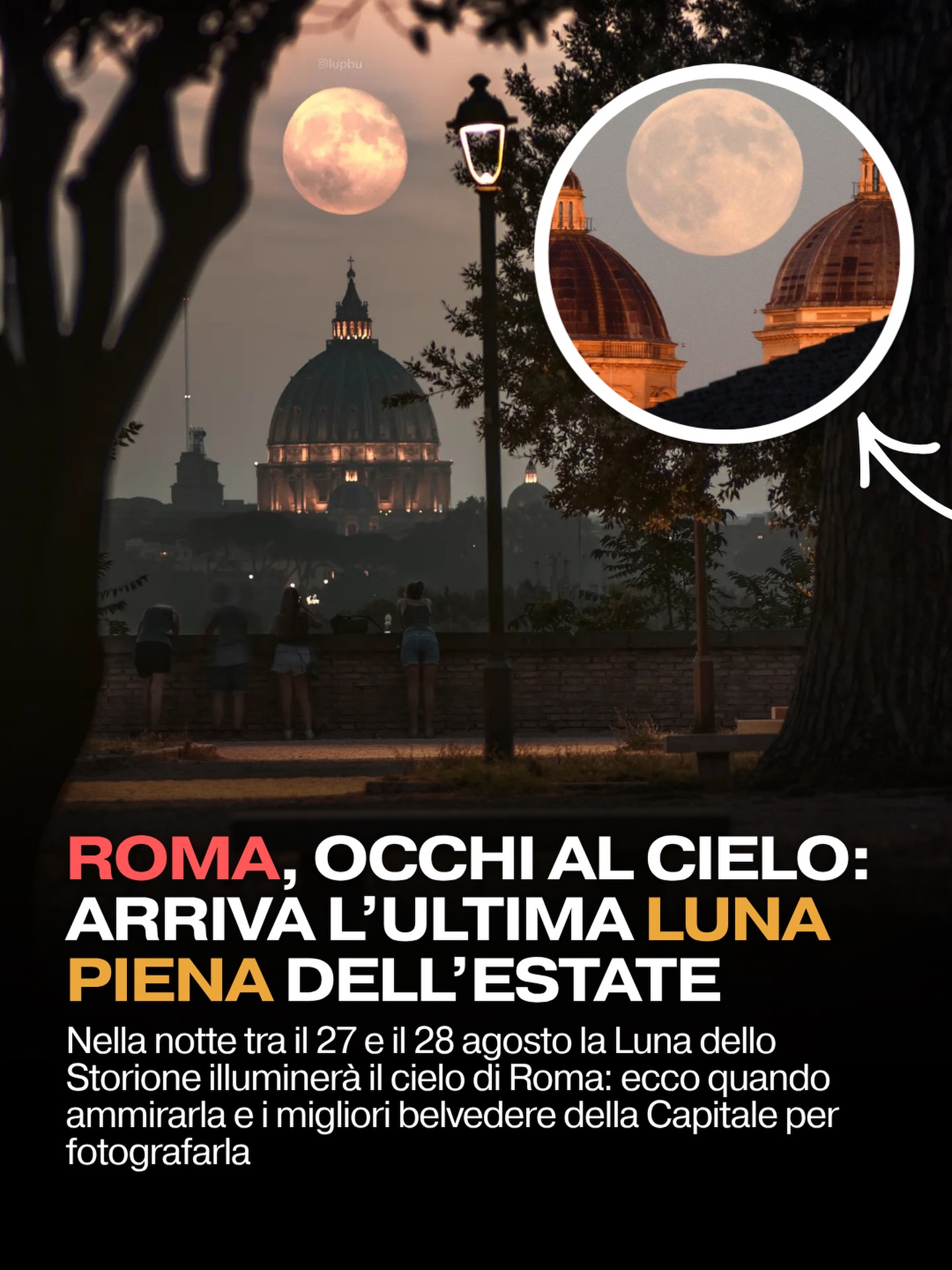Punti panoramici di Roma (Gianicolo, Giardino degli Aranci, Terrazza del Pincio, Parco degli Acquedotti)